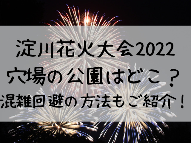 淀川花火の穴場の公園はどこ 混雑回避の方法もご紹介 つれづれブログ