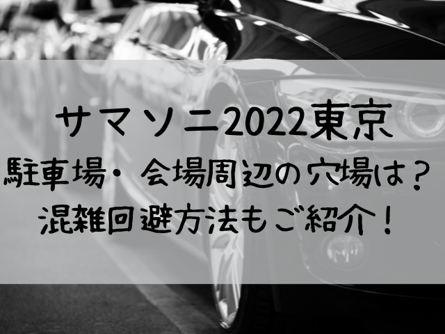 サマソニ 2022 東京 駐車場